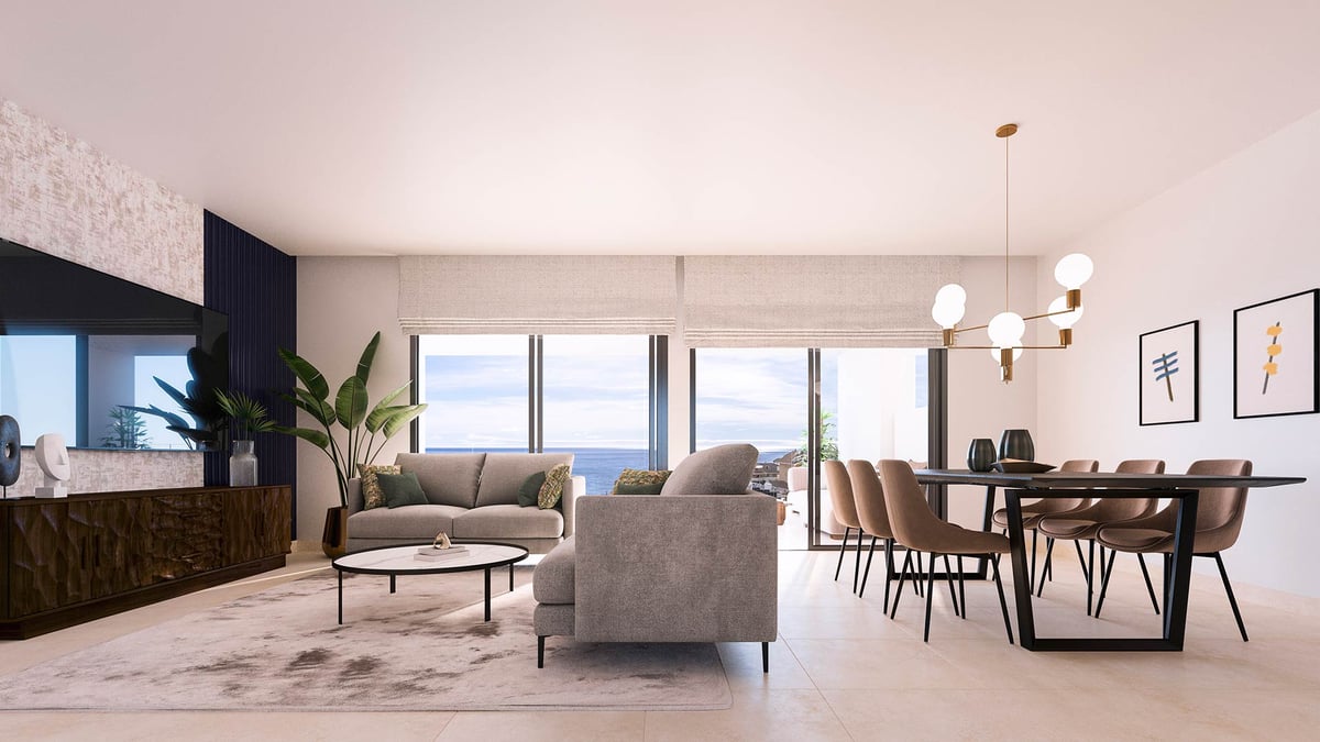 Higueron Beach Residences living