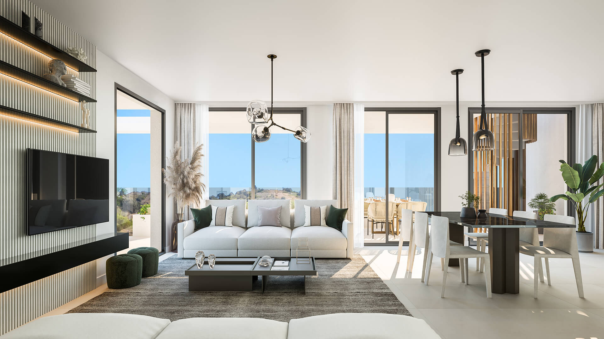 Las Lomas del Higuerón living area